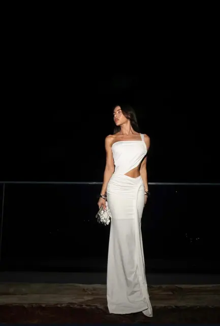 Vestido branco 011, código VB-011