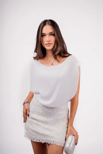 Vestido branco 018, código VB-018