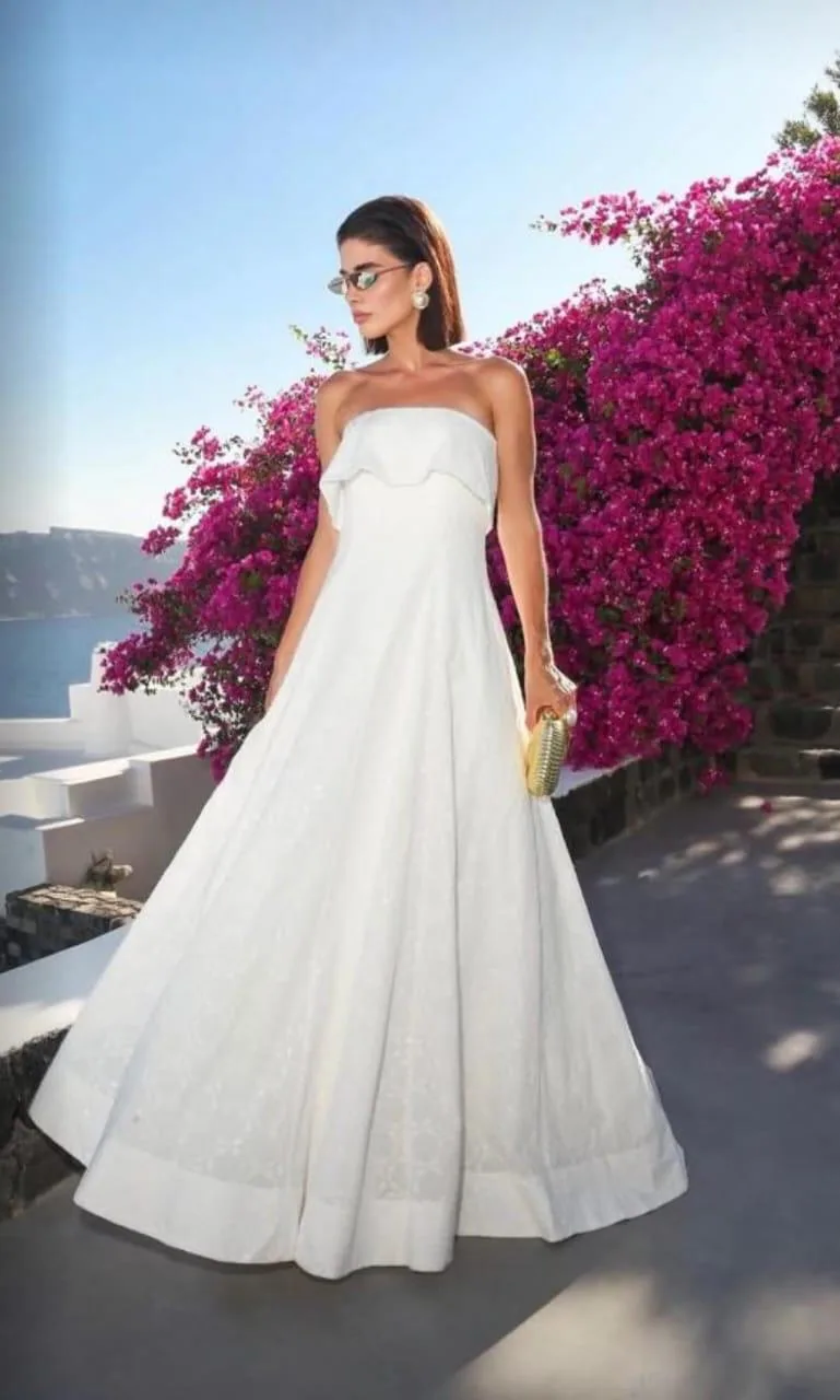 Vestido branco 013, código VB-013