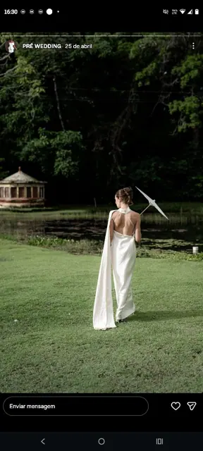 Vestido branco 007, código VB-007
